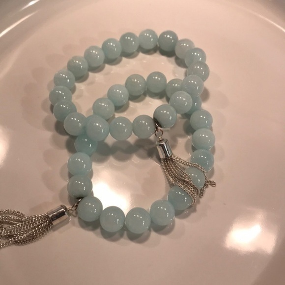 Bracelets Glass Beads Set of (2) - Picture 2 of 7